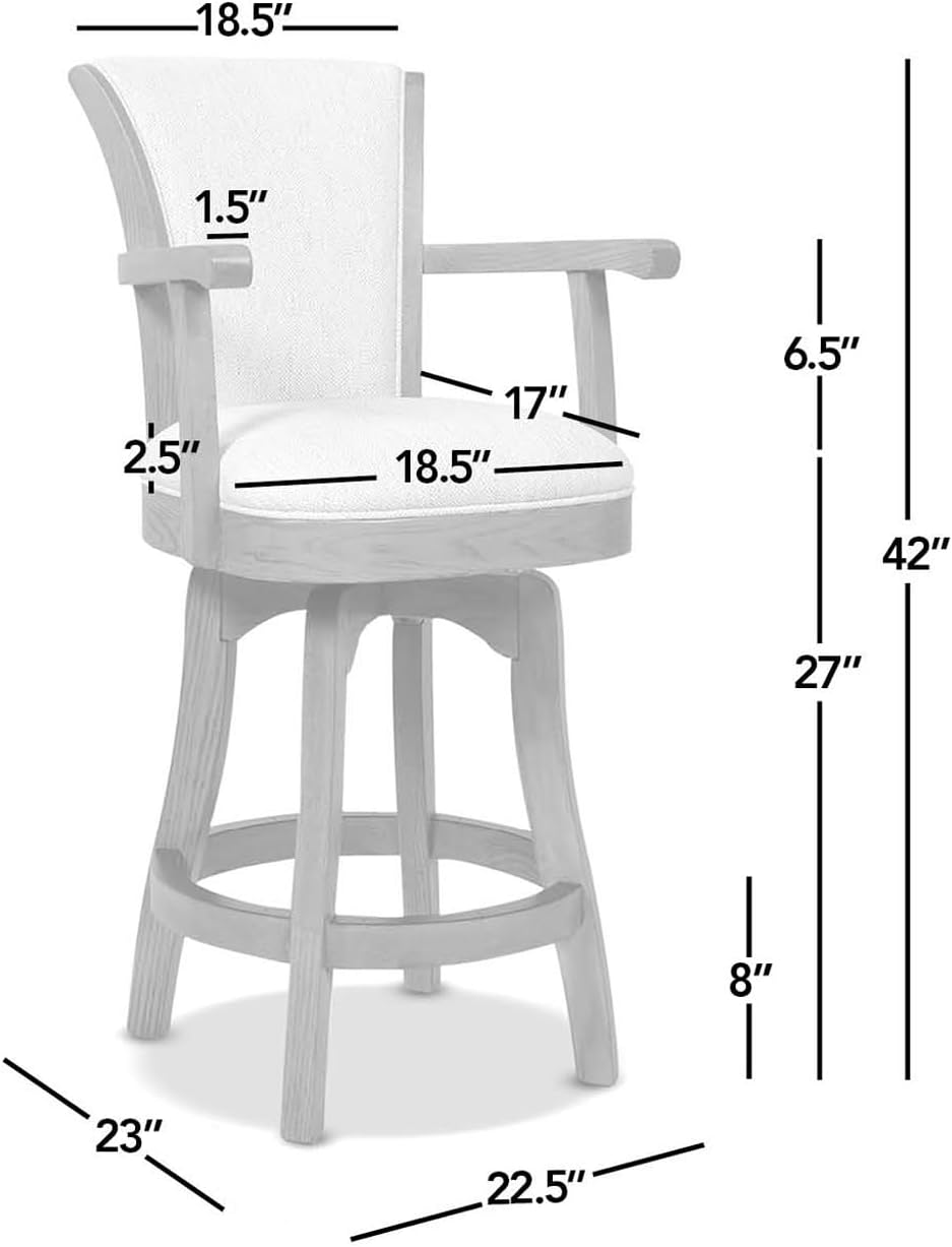 27” Swivel Counter Height Barstool